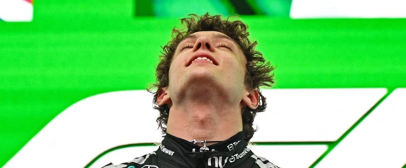 Las lágrimas del ganador Antonelli