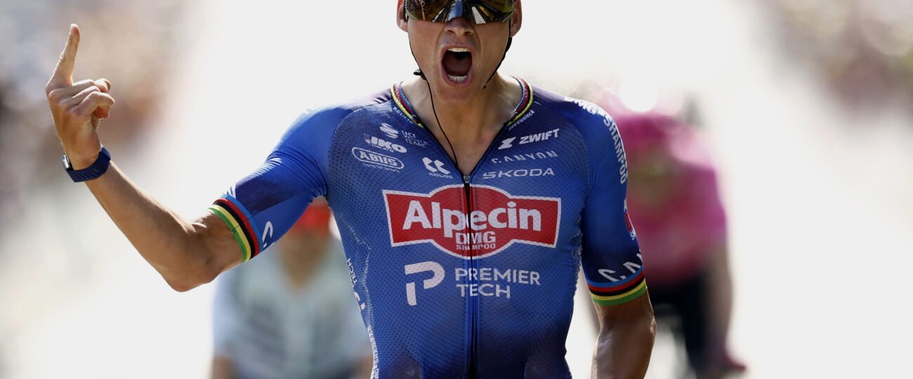 Como en la más bella de las clásicas, Van der Poel remata una explosiva etapa en Ussel
