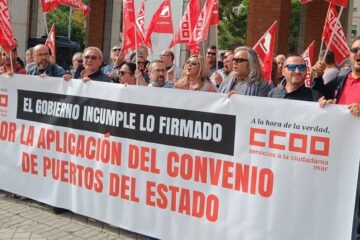CC.OO. reclama el cumplimiento del convenio de Puertos del Estado